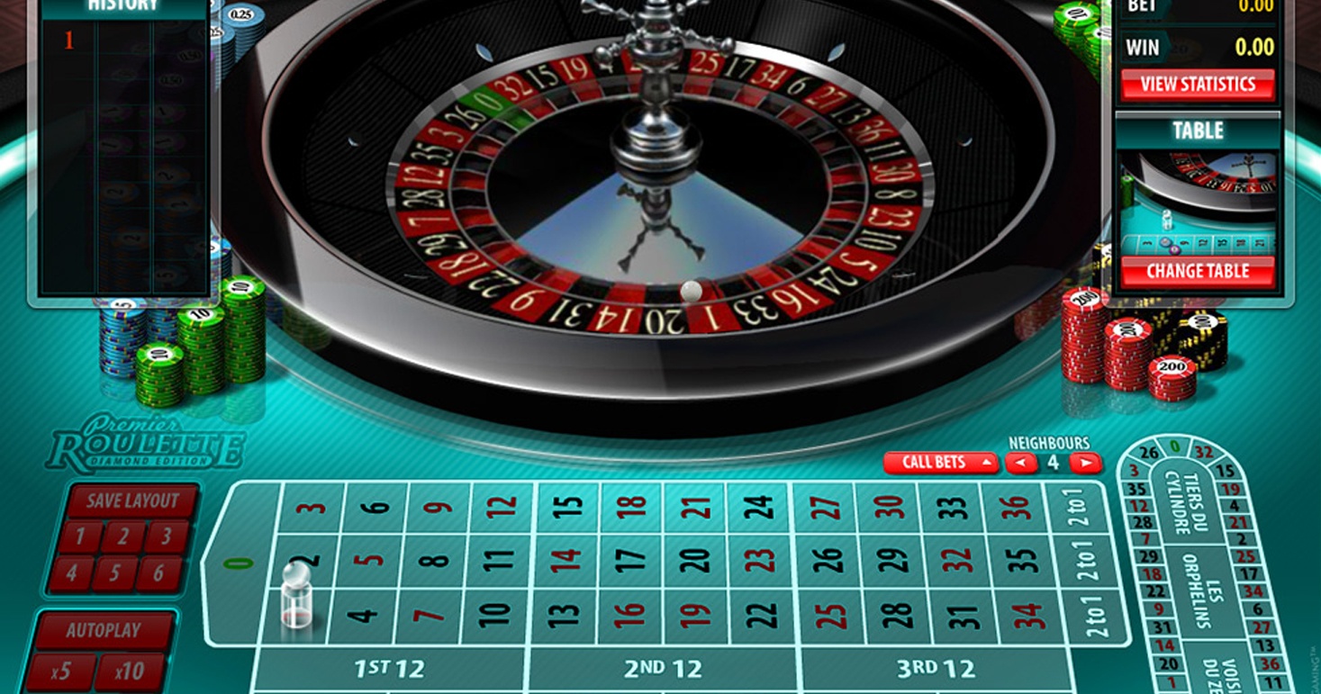 Premier Diamond Roulette gameplay screenshot