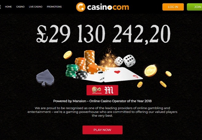 Casino.com screenshot